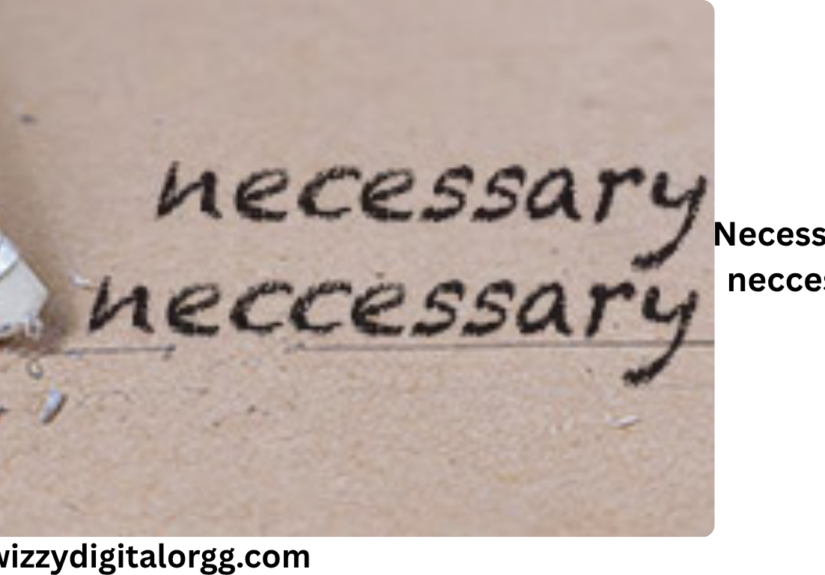necessary or neccessary